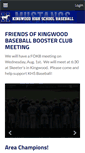 Mobile Screenshot of kingwoodbaseball.com