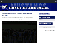 Tablet Screenshot of kingwoodbaseball.com